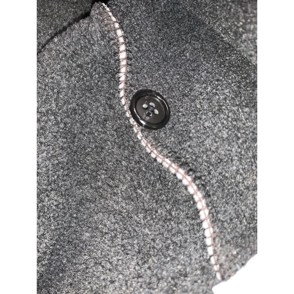 Banana Republic Mens XL Gray Fleece Jacket Button Front Midweight‎